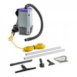 ProTeam 107743 Super Coach Pro 6 Qt. Backpack Vacuum with 107628 Telescoping Wand and 107016 Xover Floor Tool