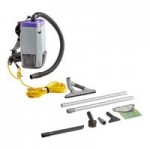 ProTeam 107743 Super Coach Pro 6 Qt. Backpack Vacuum with 107628 Telescoping Wand and 107016 Xover Floor Tool