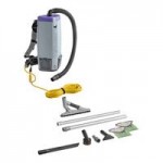 ProTeam 107743 Super Coach Pro 6 Qt. Backpack Vacuum with 107628 Telescoping Wand and 107016 Xover Floor Tool