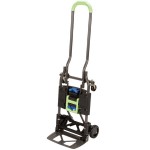 Cosco 300 lb. Blue and Green 2-in-1 Multi-Position Folding Hand Truck and Cart 12222PBG1E
