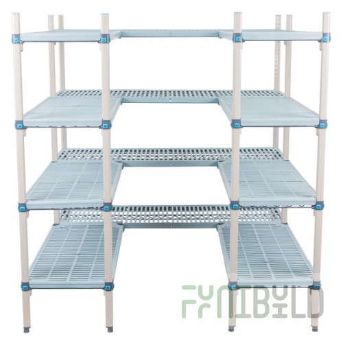 Metro MetroMax Q 6' x 6' Walk-In Shelving Unit Kit with S-Hooks
