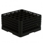 Vollrath TR6BBBB Traex® Full-Size Black 25-Compartment 9 7/16