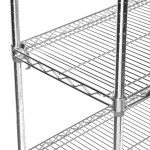 Metro 5A357C Stationary Super Erecta Adjustable 2 Series Chrome Wire Shelving Unit - 18 Metro 5A357C Stationary Super Erecta Adjustable 2 Series Chrome Wire Shelving Unit - 18