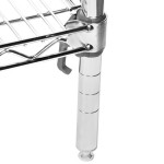 Metro 5A357C Stationary Super Erecta Adjustable 2 Series Chrome Wire Shelving Unit - 18 Metro 5A357C Stationary Super Erecta Adjustable 2 Series Chrome Wire Shelving Unit - 18