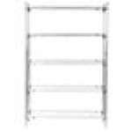 Metro 5A357C Stationary Super Erecta Adjustable 2 Series Chrome Wire Shelving Unit - 18 Metro 5A357C Stationary Super Erecta Adjustable 2 Series Chrome Wire Shelving Unit - 18