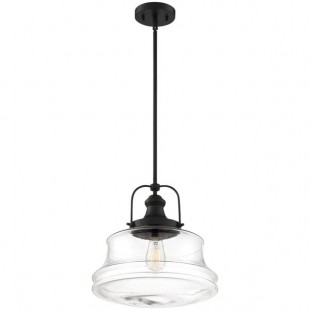SATCO/NUVO Basel 1-Light Pendant Light with Clear Glass and Aged Bronze Finish - 120V, 100W SATCO/NUVO Basel 1-Light Pendant Light with Clear Glass and Aged Bronze Finish - 120V, 100W