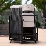 Lifetime 80279 Black Folding Chair Cart Lifetime 80279 Black Folding Chair Cart