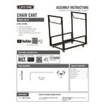 Lifetime 80279 Black Folding Chair Cart Lifetime 80279 Black Folding Chair Cart
