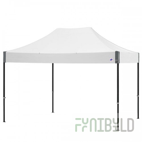 E-Z Up END3ABK15KWH Endeavor Instant Shelter 10' x 15' White Canopy with Matte Black Frame