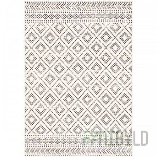 Abani Casa Collection 4' x 6' Cream / Gray Moroccan Rustic Area Rug