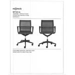 Eurotech VT032A Kinetic Series Black Vinyl Mid Back Swivel Office Chair