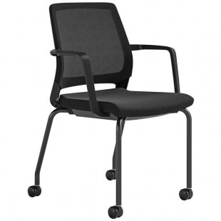 Safco Medina Black Guest Chair - 2/Pack Safco Medina Black Guest Chair - 2/Pack