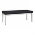 Lesro Lenox Steel Patriot Plus Black Vinyl 2-Seat Bench
