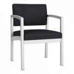 Lesro Lenox Steel Patriot Plus Black Vinyl 2-Seat Bench