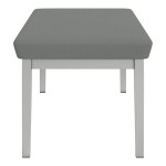 Lesro Lenox Steel Open House Asteroid Fabric 2-Seat Bench Lesro Lenox Steel Open House Asteroid Fabric 2-Seat Bench