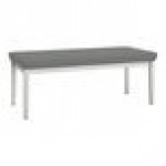 Lesro Lenox Steel Open House Asteroid Fabric 2-Seat Bench Lesro Lenox Steel Open House Asteroid Fabric 2-Seat Bench