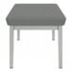 Lesro Lenox Steel Open House Asteroid Fabric 2-Seat Bench Lesro Lenox Steel Open House Asteroid Fabric 2-Seat Bench