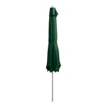 Lancaster Table & Seating 11' Round Forest Green Crank Lift Silver Aluminum Umbrella Lancaster Table & Seating 11' Round Forest Green Crank Lift Silver Aluminum Umbrella