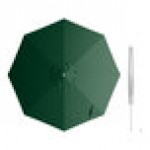 Lancaster Table & Seating 11' Round Forest Green Crank Lift Silver Aluminum Umbrella Lancaster Table & Seating 11' Round Forest Green Crank Lift Silver Aluminum Umbrella
