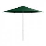 Lancaster Table & Seating 11' Round Forest Green Crank Lift Silver Aluminum Umbrella Lancaster Table & Seating 11' Round Forest Green Crank Lift Silver Aluminum Umbrella