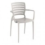 Lancaster Table & Seating Sol Sunset Orange Resin Arm Chair