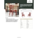 Lancaster Table & Seating Mahogany Finish Wood Ladder Back Chair with Mahogany Wood Seat - Detached Seat Lancaster Table & Seating Mahogany Finish Wood Ladder Back Chair with Mahogany Wood Seat - Detached Seat