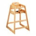 Lancaster Table & Seating Standard Height Wooden High Chair with Natural Finish - Unassembled Lancaster Table & Seating Standard Height Wooden High Chair with Natural Finish - Unassembled