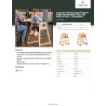 Lancaster Table & Seating Standard Height Wooden High Chair with Natural Finish - Unassembled Lancaster Table & Seating Standard Height Wooden High Chair with Natural Finish - Unassembled