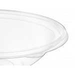 Visions 32 oz. Clear PET Plastic Round Wide Catering / Serving Bowl - 50/Case