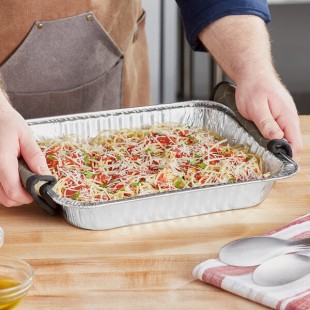 Choice Half Size Heavy-Duty Foil Steam Table Pan Medium 2 3/16