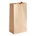 Choice Heavy Duty 20 lb. Extra Heavy-Duty Natural Kraft Bag - 400/Case