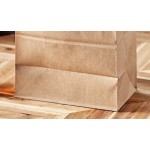 Choice Heavy Duty 20 lb. Extra Heavy-Duty Natural Kraft Bag - 400/Case