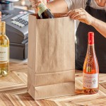Choice Heavy Duty 20 lb. Extra Heavy-Duty Natural Kraft Bag - 400/Case