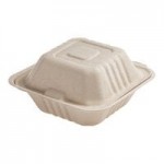 Fineline 42SBL Conserveware PETE Dome Lid for 16/24/32/40 oz. Square Bowls - 300/Case