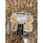Choice 12 oz. Clear Recycled PET Tall Hinged Deli Container with Domed Lid - 50/Pack