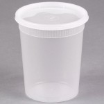Pactiv/Newspring 32 oz. Translucent Round Deli Container Combo Pack - 240/Case Pactiv/Newspring 32 oz. Translucent Round Deli Container Combo Pack - 240/Case