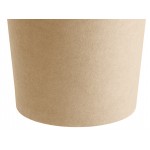 Choice 16 oz. Kraft Poly-Coated Paper Food Cup - 50/Pack Choice 16 oz. Kraft Poly-Coated Paper Food Cup - 50/Pack