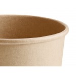 Choice 16 oz. Kraft Poly-Coated Paper Food Cup - 50/Pack Choice 16 oz. Kraft Poly-Coated Paper Food Cup - 50/Pack
