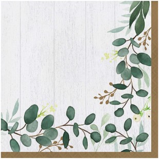 Creative Converting Eucalyptus Green 2-Ply 1/4 Fold Luncheon Napkin - 192/Case