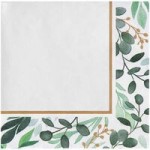 Creative Converting Eucalyptus Green 2-Ply 1/4 Fold Luncheon Napkin - 192/Case