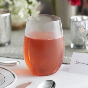 Visions 16 oz. Clear Plastic Stemless Wine Glass - 64/Case
