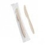 Choice Beige Heavy Weight Wrapped Polystyrene Plastic Knife - 1,000/Case Choice Beige Heavy Weight Wrapped Polystyrene Plastic Knife - 1,000/Case