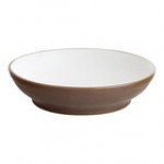 Acopa Embers 48 oz. Cream White Matte Stoneware Pasta Bowl - Sample