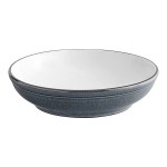 Acopa Embers 32 oz. Midnight Blue Matte Stoneware Pasta Bowl - Sample Acopa Embers 32 oz. Midnight Blue Matte Stoneware Pasta Bowl - Sample