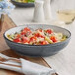 Acopa Embers 32 oz. Midnight Blue Matte Stoneware Pasta Bowl - Sample Acopa Embers 32 oz. Midnight Blue Matte Stoneware Pasta Bowl - Sample