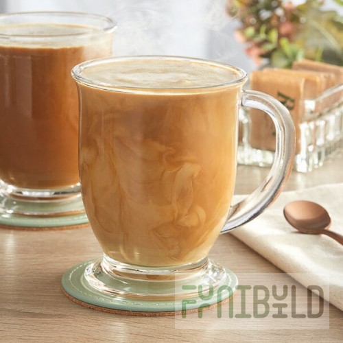 Acopa 16 oz. Clear Glass Cafe Mug - Sample