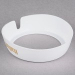 TableCraft CB4 Imprinted White Plastic 