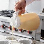 Vollrath 4864-05 Dripcut® 64 oz. Polyethylene Server with White Top
