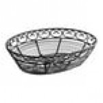 TableCraft BK27409 Mediterranean Oval Black Metal Basket - 9