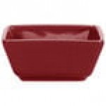 International Tableware Elite 2.5 oz. Square Rhubarb Porcelain Ramekin - 36/Case International Tableware Elite 2.5 oz. Square Rhubarb Porcelain Ramekin - 36/Case